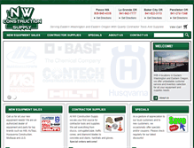 Tablet Screenshot of nwconstructionsupply.com